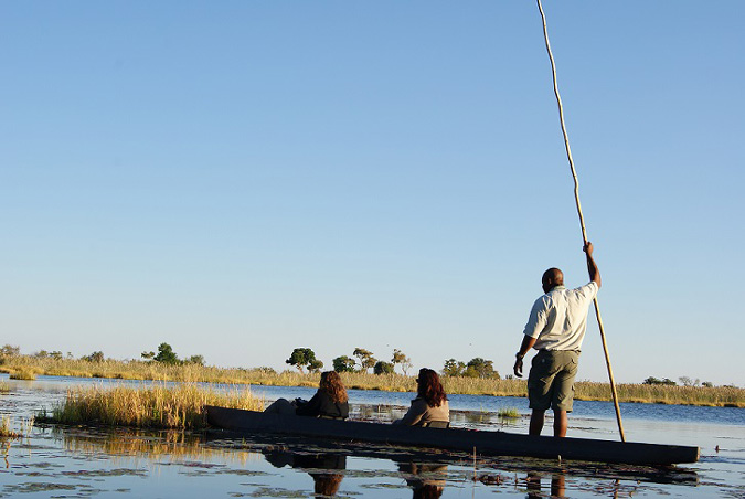 Exploring Okavango Delta by Boat